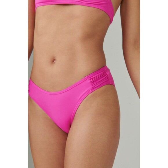 Lucky Brand Solid Ruched Bottom Pink Size Small - Picture 1 of 9